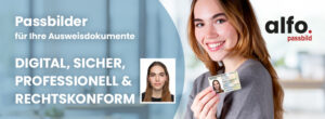 Passfotos und Ausweisbilder. Biometrische Passbilder nach neuen gesetzlichen Vorschriften. Digital und ohne Termin.